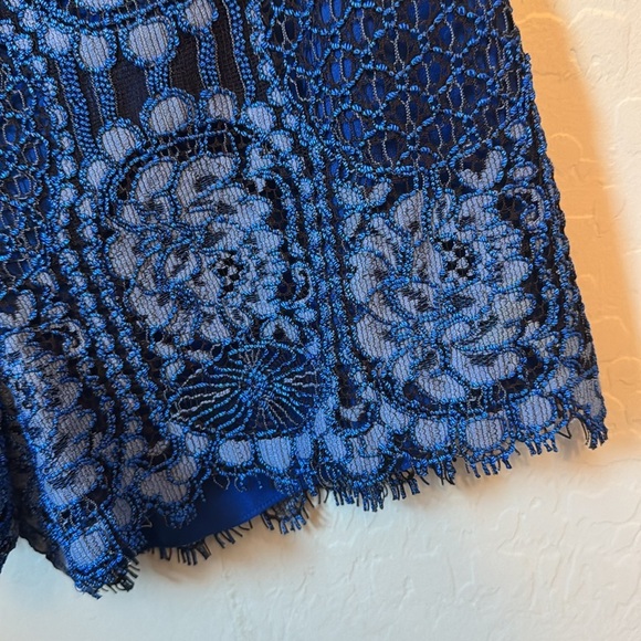 ALEXIS Gigi Shorts Passionate Blue Crochet Knit Size 24 / XS - Picture 3 of 8